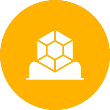 Mücevher simgesi, vektör illüstrasyonu basit tasarım