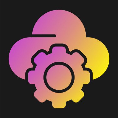 bulut web simgesi basit illüstrasyon