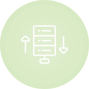 Bant genişliği web simgesi, vektör illüstrasyonu 