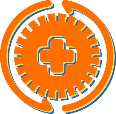 Geçmiş web simgesi vektör illüstrasyonu