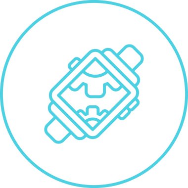 Modern Smartwatch simgesinin vektör çizimi    