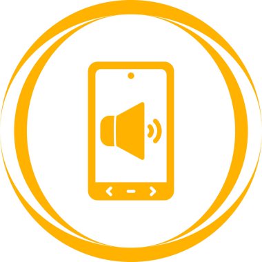 Cep telefonu çalıyor. Web simgesi basit illüstrasyon 