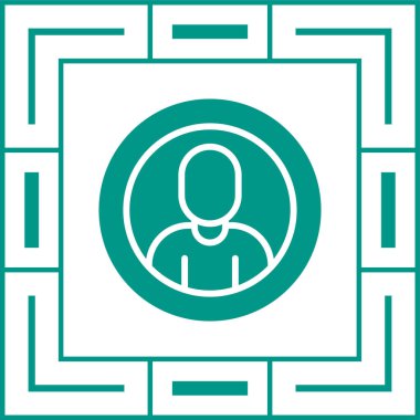 User icon, vector illustration simple design