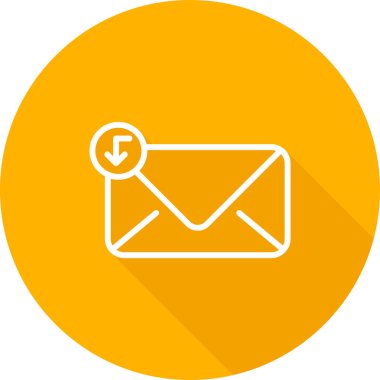 E-posta. Web simgesi basit illüstrasyon 