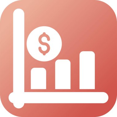 iş grafiği simgesi, vektör illüstrasyonu