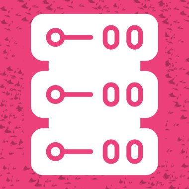 sunucu simgesi, vektör illüstrasyonu basit tasarım