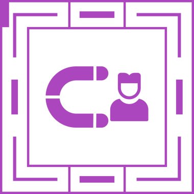 Müşteri edinme simgesi, vektör illüstrasyonu