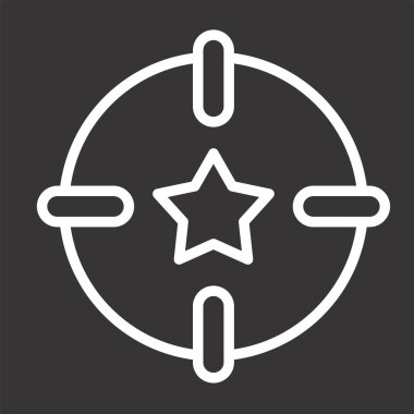 hedef simge vektör illüstrasyonu 