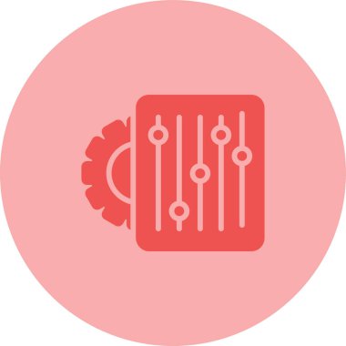 ayar simgesi, vektör illüstrasyonu