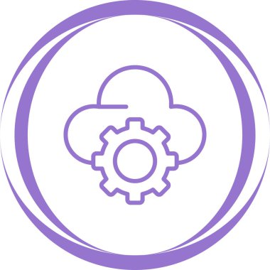 bulut web simgesi basit illüstrasyon