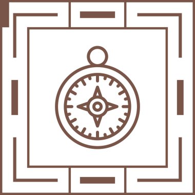 pusula simgesi web basit illüstrasyon