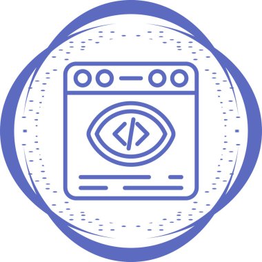 tarayıcı web simgesi, vektör illüstrasyonu 