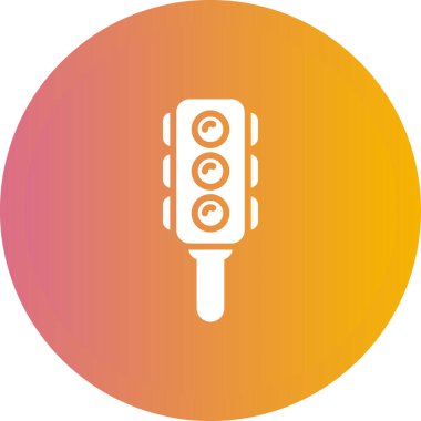 Semaphore web simgesi, vektör illüstrasyonu  