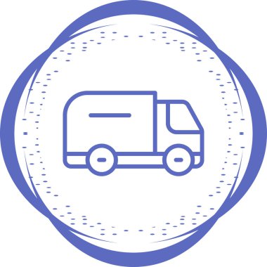 Kamyon web simgesi. Vektör illüstrasyonu