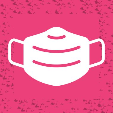 Maske simgesinin web illüstrasyonu