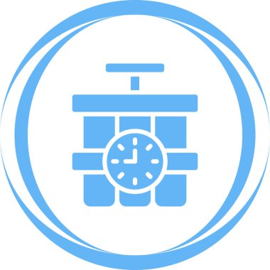 Beyaz Arkaplanda Dinamit Tnt Simgesi. Vektör