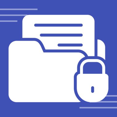 veri güvenlik simgesi, vektör illüstrasyonu. Veri Şifreleme 