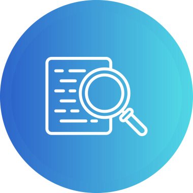 belge arama simgesi, vektör çizimi