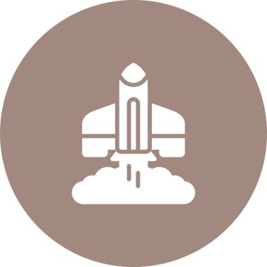 roket ağ ikonu vektör illüstrasyonu 