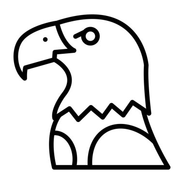 Kartal. Web simgesi basit illüstrasyon