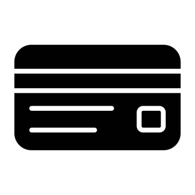 Kredi Kartı Hattı Simgesi. Ödeme Konsepti. Vektör İllüstrasyonu.