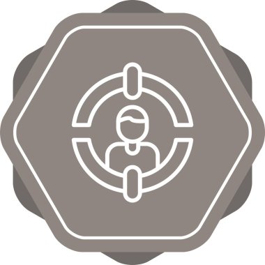 Müşteri Segmentasyon simgesinin vektör illüstrasyonu