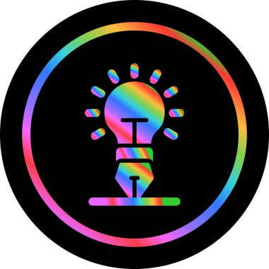 yaratıcılık web simgesi, vektör çizim