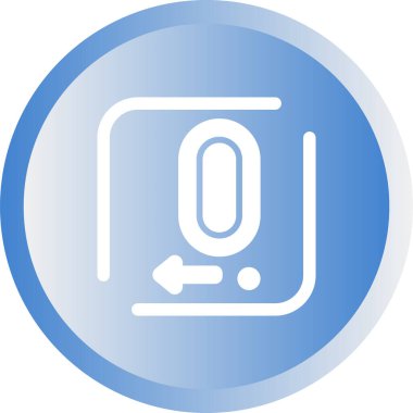 Decima web simgesinin vektör illüstrasyonu