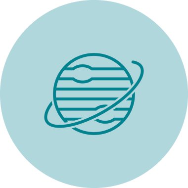 Gezegen web simgesi vektör illüstrasyonu 