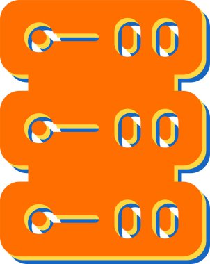 sunucu simgesi, vektör illüstrasyonu basit tasarım