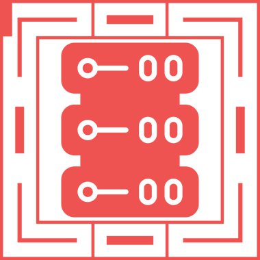 sunucu simgesi, vektör illüstrasyonu basit tasarım