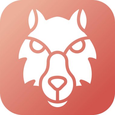 Kurt ikonu. Web basit illüstrasyonu