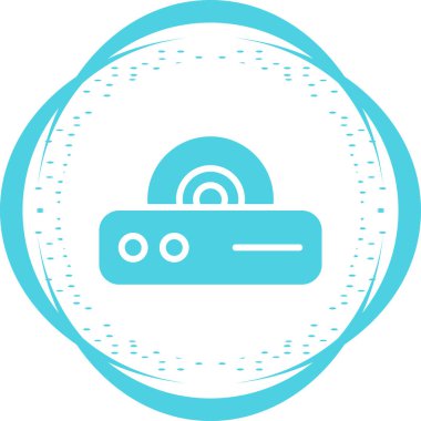 Dvd Oynatıcı modern simgesinin vektör illüstrasyonu