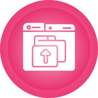 Dosya simgesi, vektör illüstrasyonu yükle