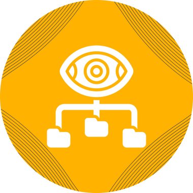 Veri Görselleştirme simgesinin vektör çizimi