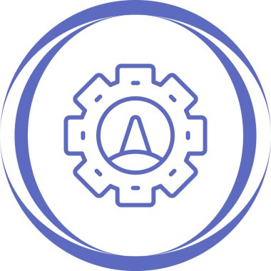 Hız göstergesi veya Tachometer simgesi. Beyaz Hız Sembolü İzole Edildi 