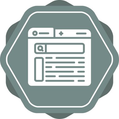 Ara. Web simgesi basit tasarım