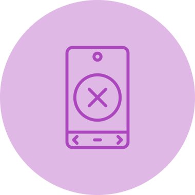 çapraz simgenin vektör illüstrasyonu 