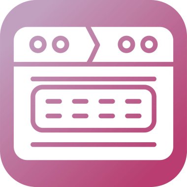 tarayıcı web simgesi, vektör illüstrasyonu 