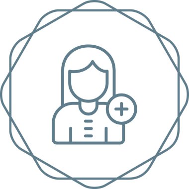 doktor simgesi, vektör illüstrasyonu basit tasarım