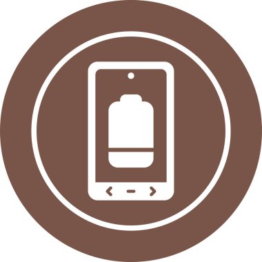 Pil Düşük Ağ simgesi, basit vektör illüstrasyonu