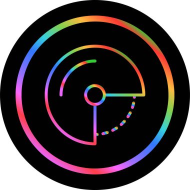 Açı simgesi basit düz illüstrasyon