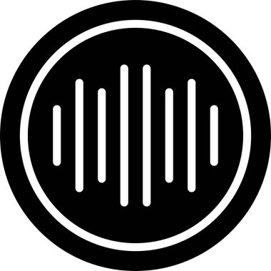 Ses Spektrumu simgesi, vektör illüstrasyonu 