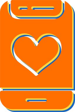 cep telefonu simgesi, vektör illüstrasyonu basit tasarım