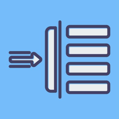 margin web simgesi, vektör illüstrasyon tasarımı 