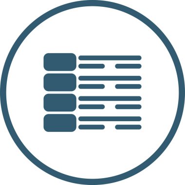 Bir Menü simgesinin vektör çizimi