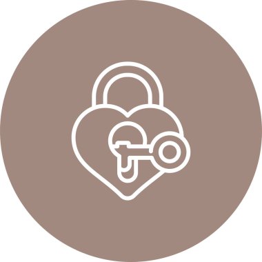 asma kilit simgesi, vektör illüstrasyonu basit tasarım