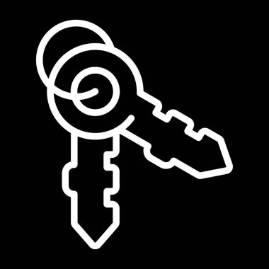 Anahtarlar. Web simgesi basit illüstrasyon