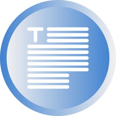 Typography simgesinin vektör illüstrasyonu