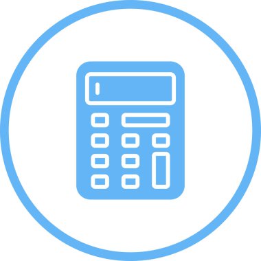 hesap makinesi web simgesi, vektör illüstrasyonu 